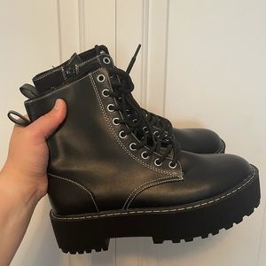 NWOT Chunky Combat Boots